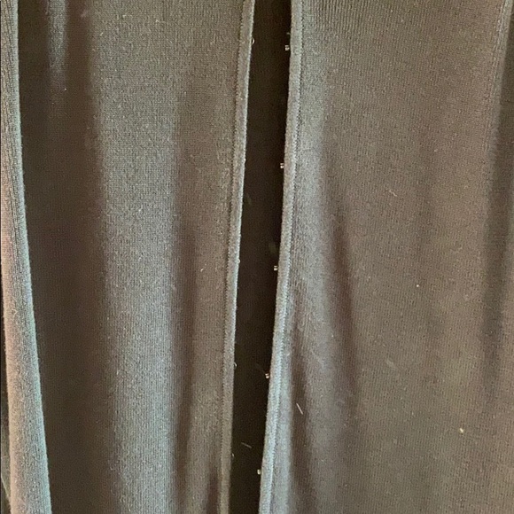 August Silk Black Hooded Sweater with fur trim - Picture 7 of 12